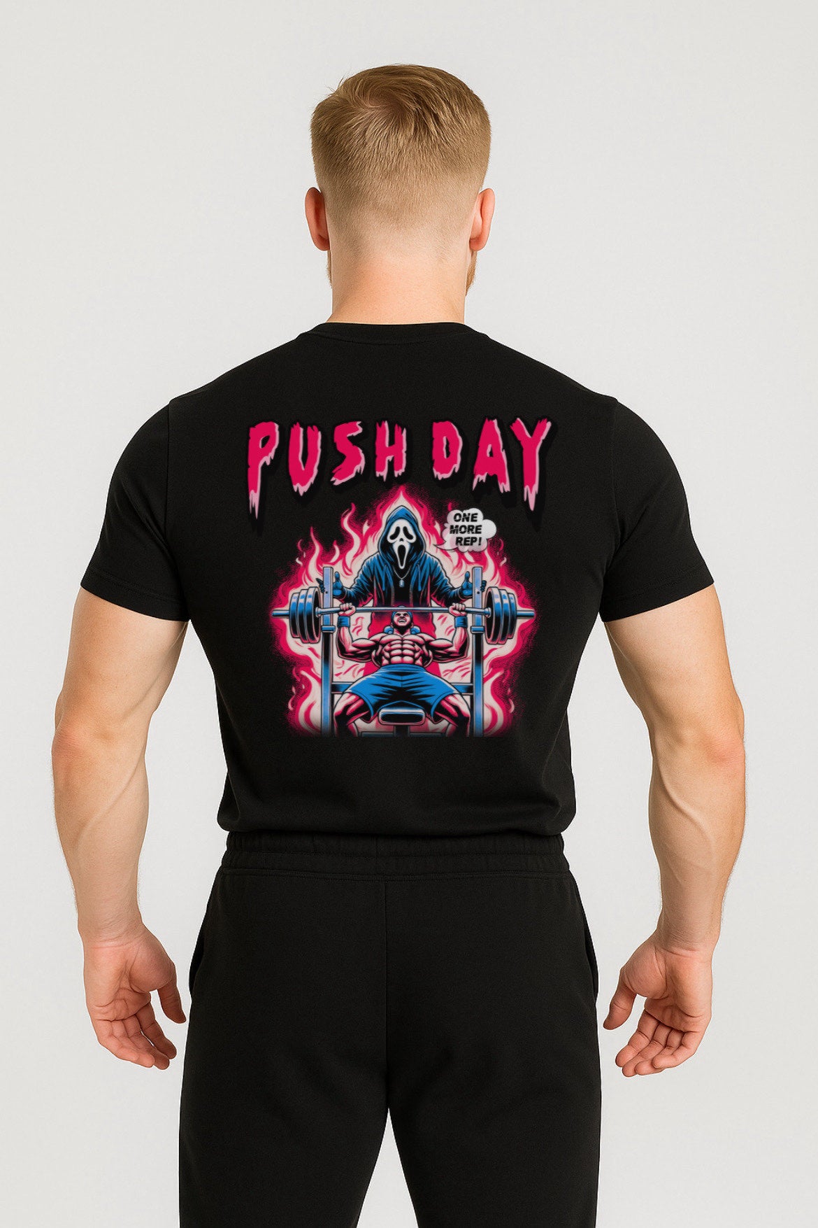 'PUSH DAY' MUSCLE FIT T-SHIRT